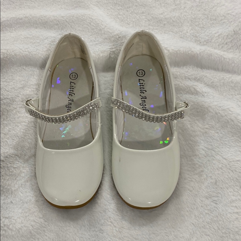 Little Angels White Dress Shoes for Kids